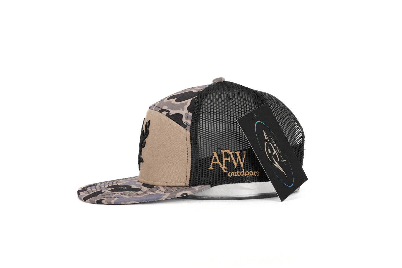 Youth 7 Panel Hardwoods-II 3 D Puff Buck w/ Black Mesh