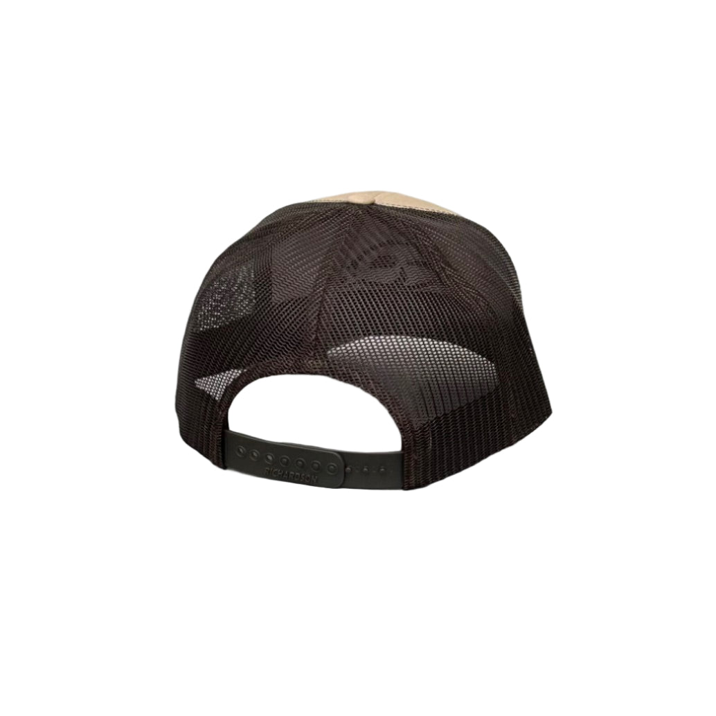 112 Khaki / Coffee Duck Logo Trucker